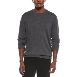 Kier + J Mens  Wool-Blend Crewneck Sweatshirt, Grey